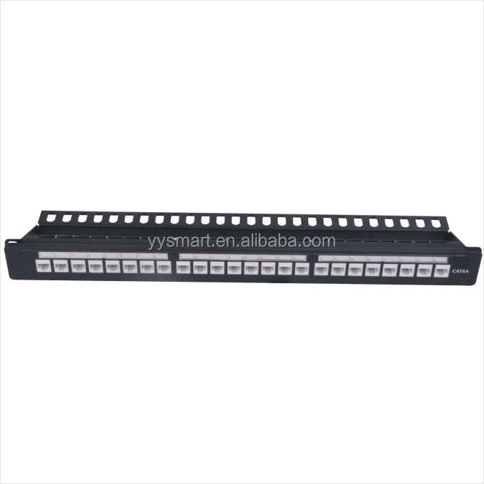 Cat6 24 порты и разъёмы Модульная патч панель с 24 шт. Cat6 tooless keystone домкраты