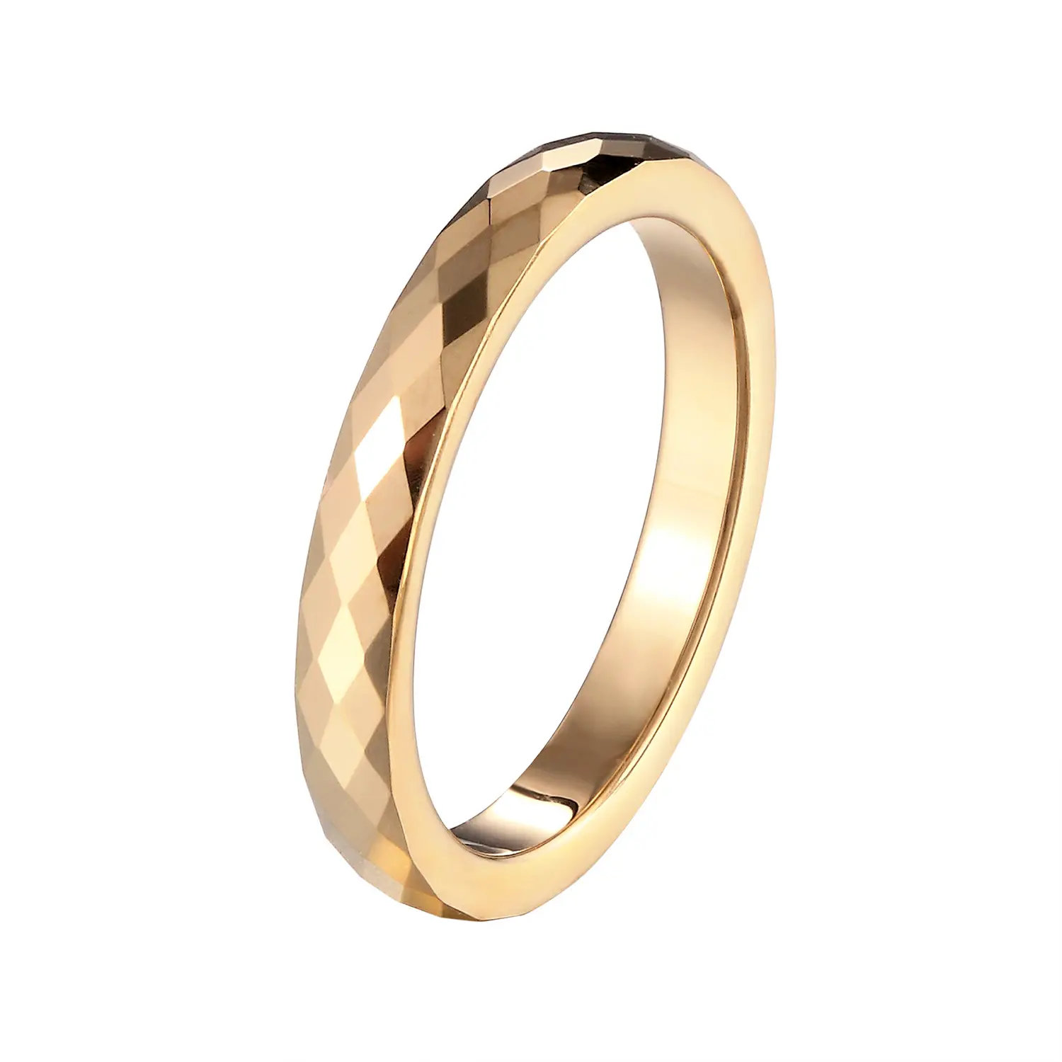 Новинка от производителя, кольцо из вольфрамовой стали с золотом 14 карат, модное простое обручальное кольцо без царапин, твердое кольцо из вольфрама