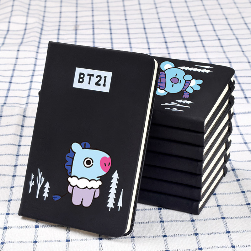 Wholesale Kpop Bangtan Boys BT21 Cartoon CuteJournal Diary Notepad Notebook