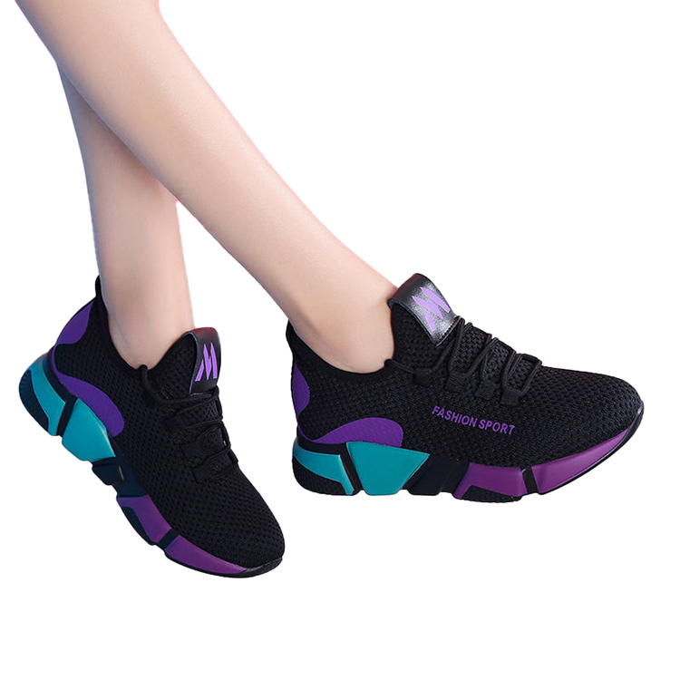Factory Direct Sale Wholesale Cheap Price Sneakers Black Mesh Casual Running Ladies Shoes New