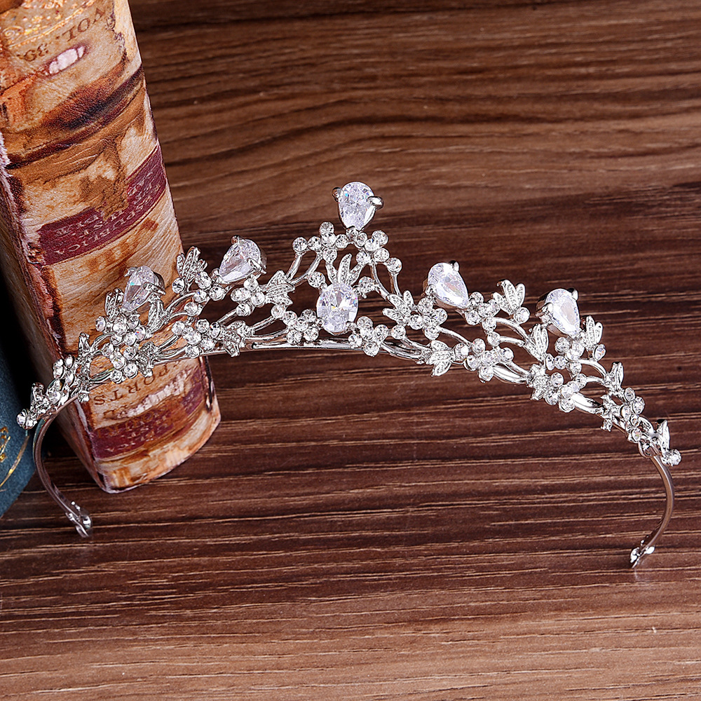 Hot sale rhinestone crown half circle small crown bridal tiara crown wholesale