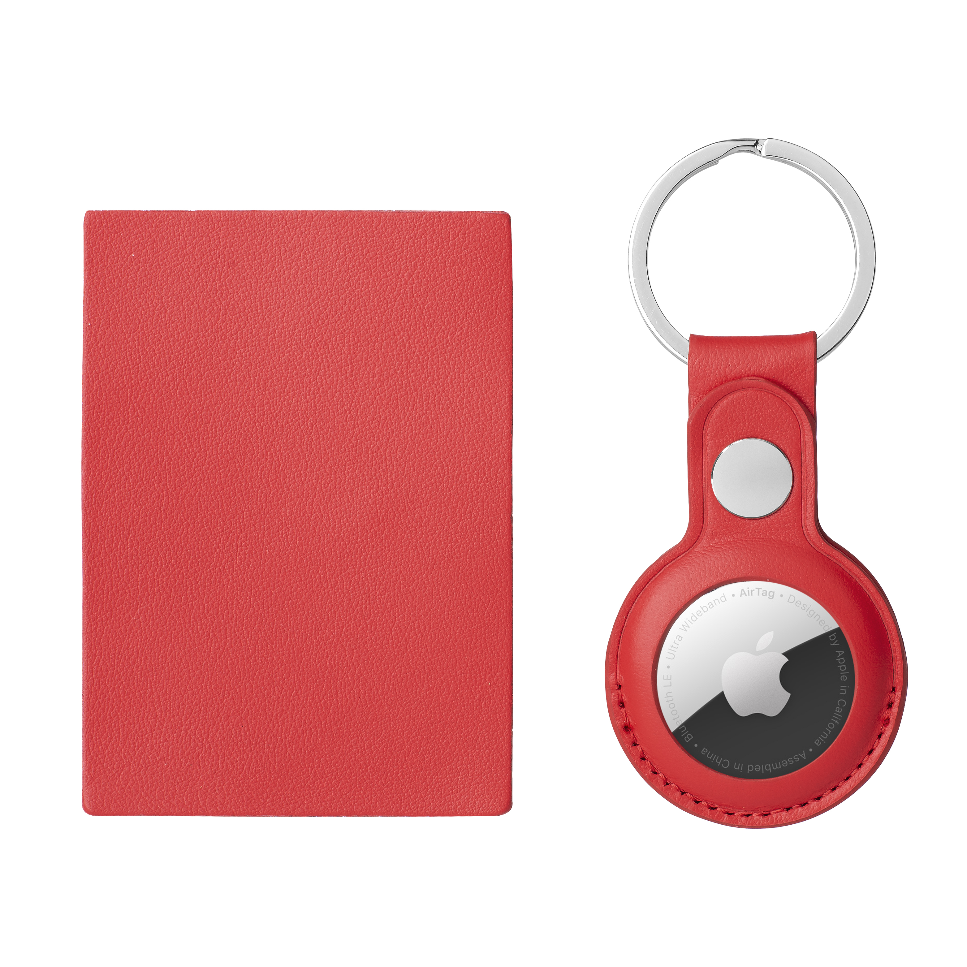 Protective Case for AirTags Locator Tracker, Anti-lost Leather Cover with Keychain Design for Convenient Carrying