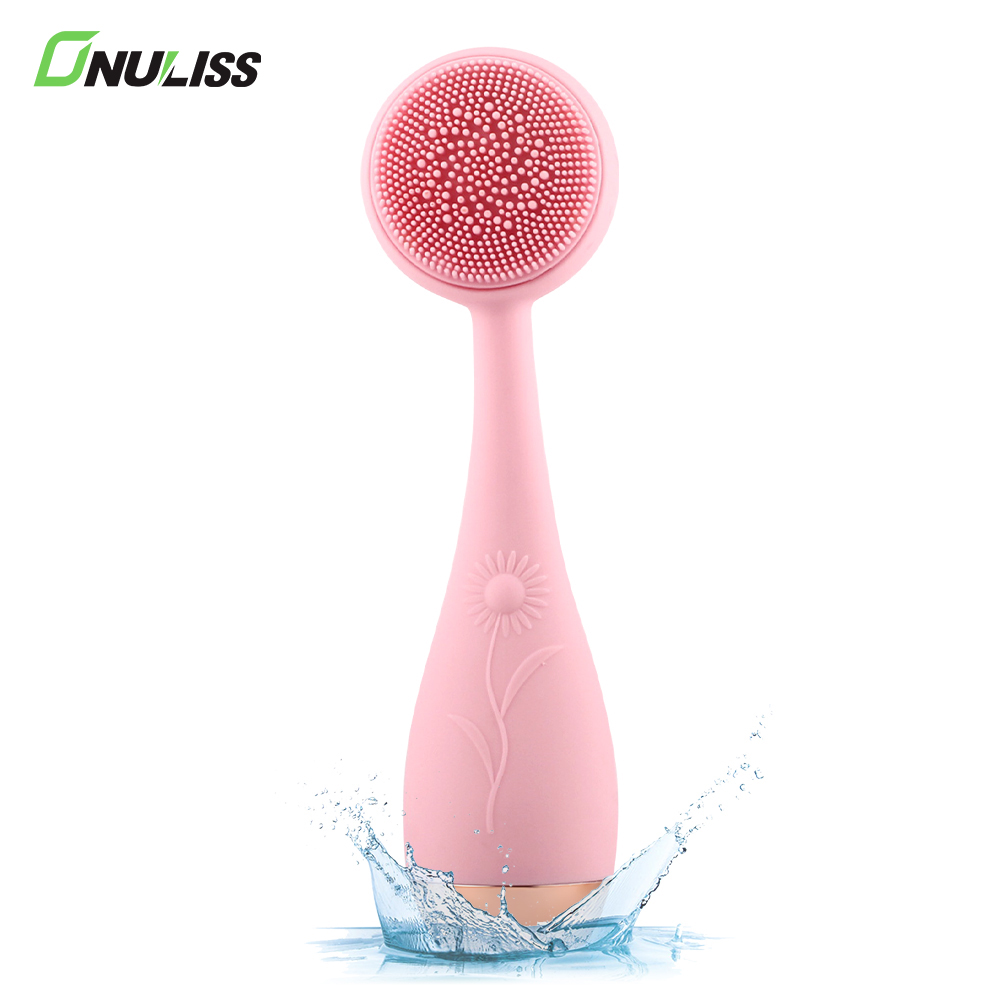 Wholesale Sonic Silicone Face Exfoliating Brushing Limpiador Facial Cleansing Brush