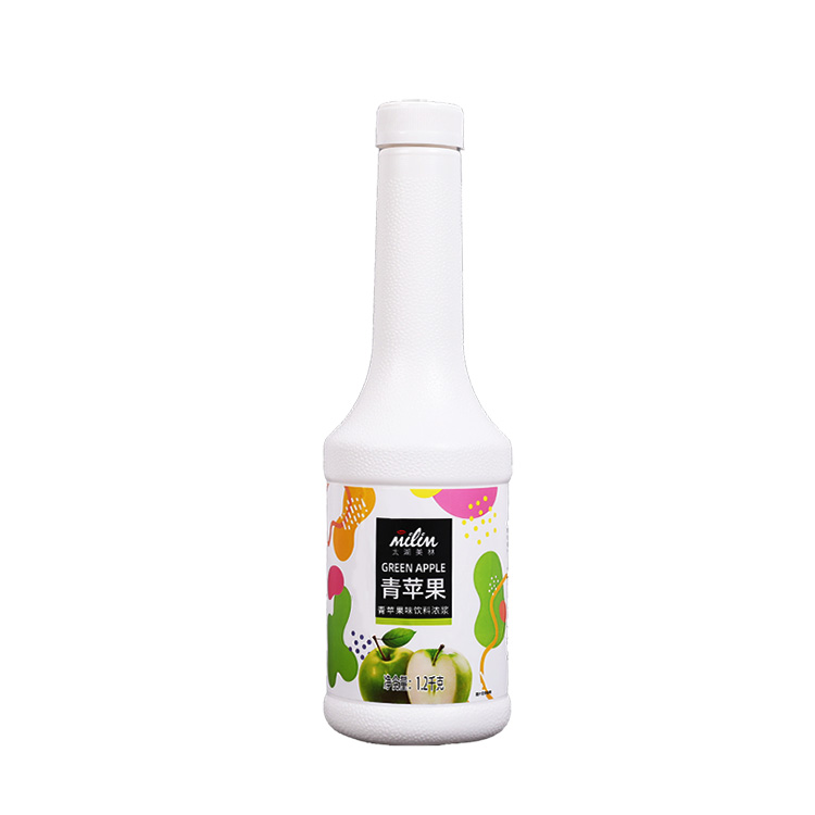 Six times concentrated fruit juice, Green apple juice and Green apple syrup, Chinese milk tea raw materials factory direct sales