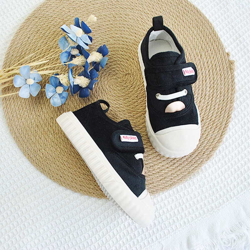 Autumn New Arrival corduroy kids flat casual sneakers children outdoor sports slip-on tpr footwear