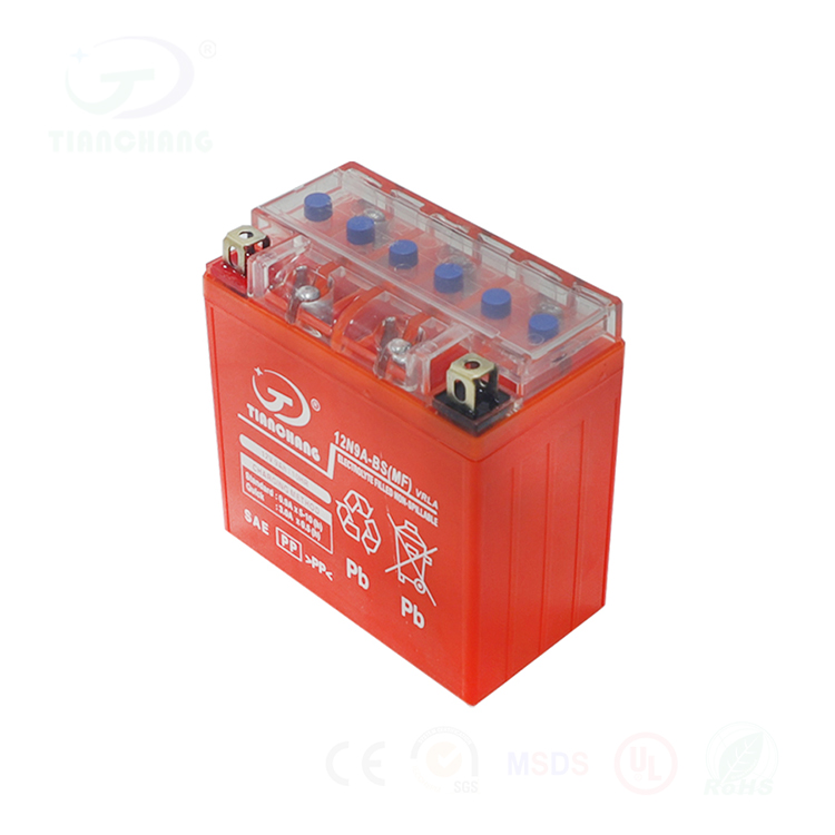12N9L-BS 12V9AH прямые продажи с завода высококачественный мотоцикл без технического обслуживания