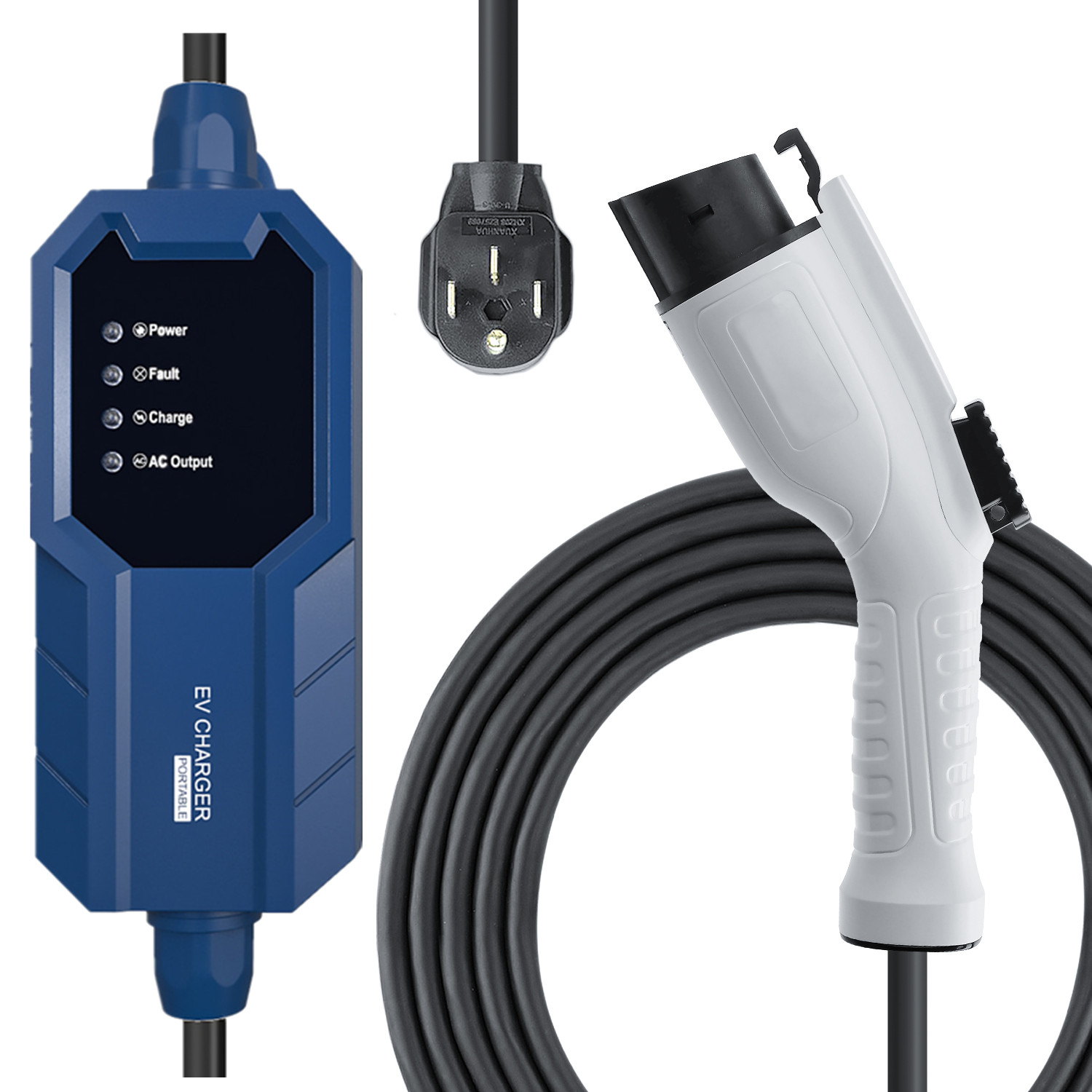 Портативное зарядное устройство Dagreen Level 2 EV, домашняя зарядная станция EVSE для электромобиля (разъем NEMA 14-50), кабель 10 м