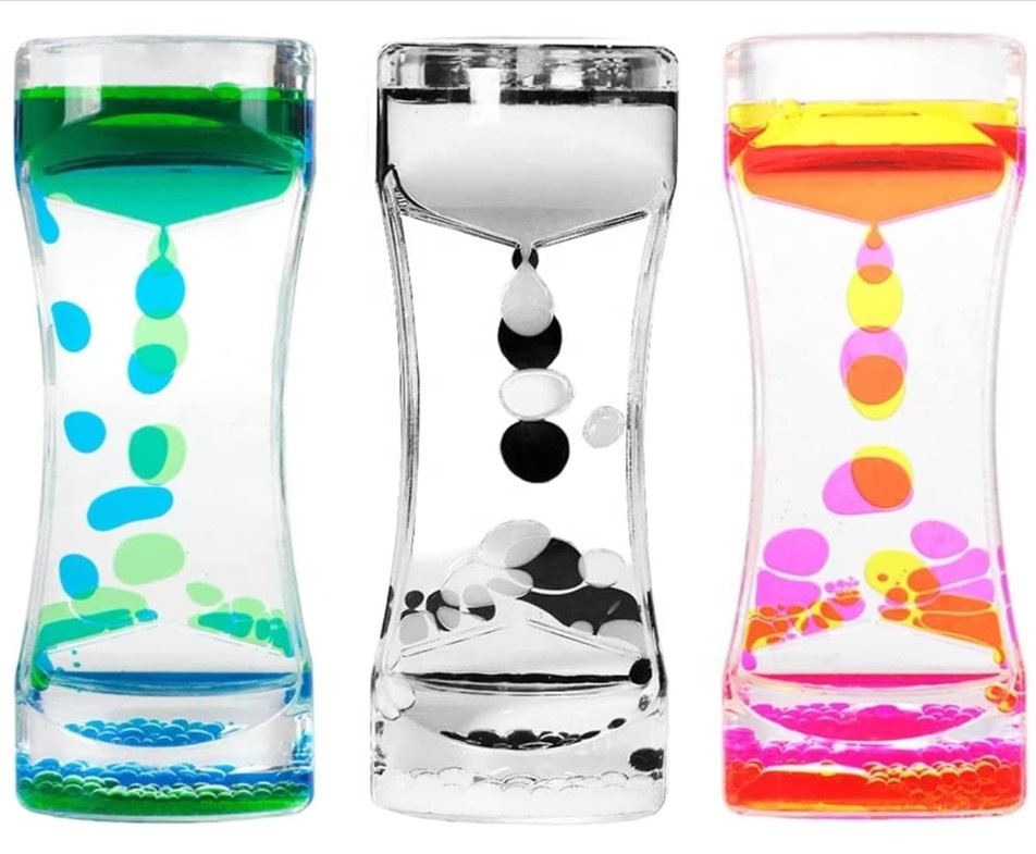 New  Sensory Fidget Toys  Liquid Motion Bubble Timer calm down bottle