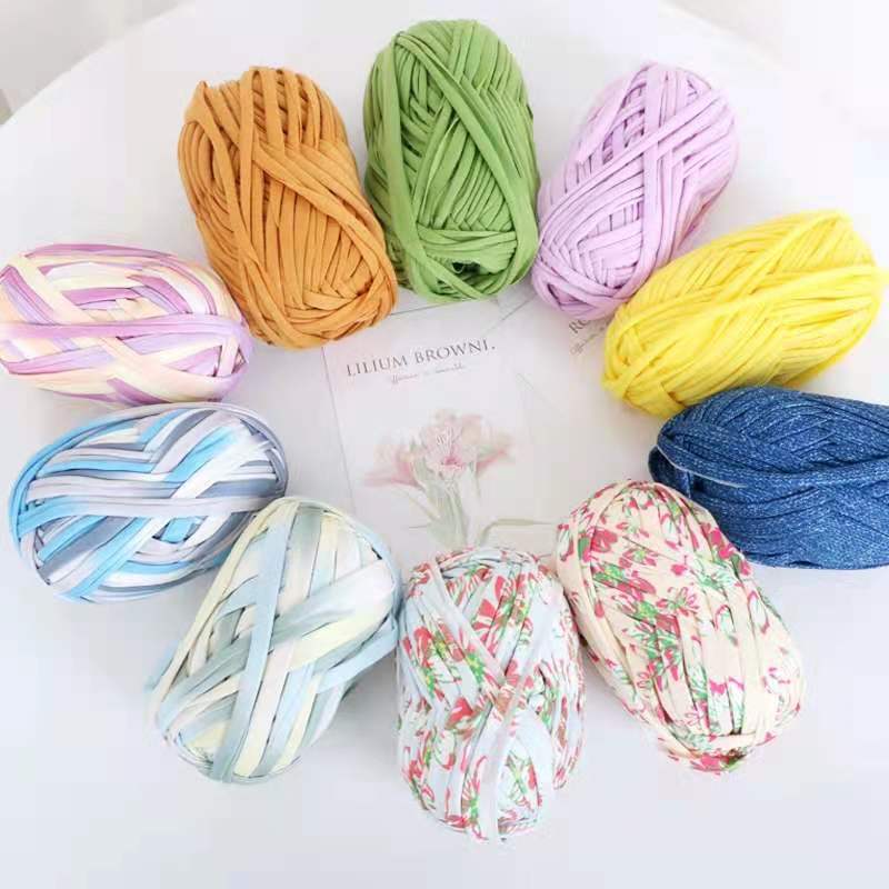 China Factory Crochet T Shirt Yarn Hand Knitting Cotton T-Shirt Yarn