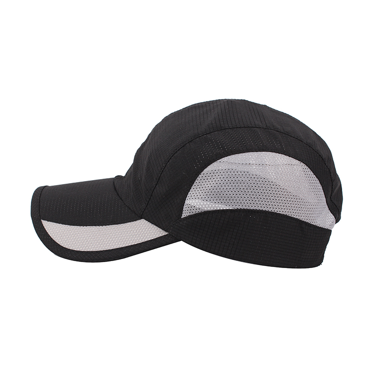 Top Quality Running Sports Hats Black Custom Cheap Baseball Cap