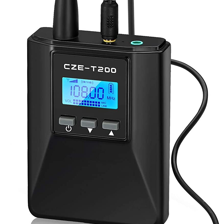 200mW Professional FM Radio Portable FM Receiver 76-108MHz Adjustable