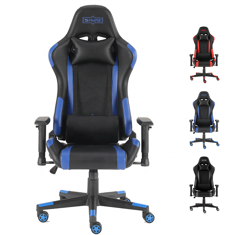 Синяя металлическая рама SX 2D, популярная рабочая станция, удобное игровое кресло для гоночных игр, OEM, PC