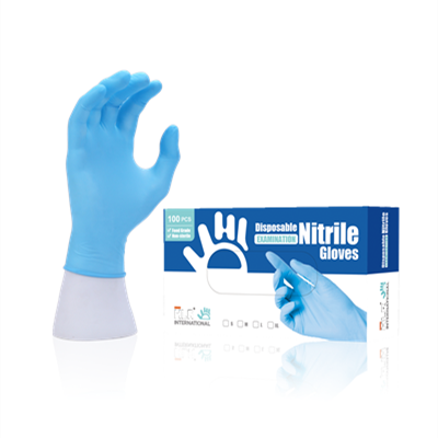 HLR Gloves Nitrile Examination Powder Free Disposable Micro-Touch Medical Gloves CE Certified Pure Nitrile Gloves