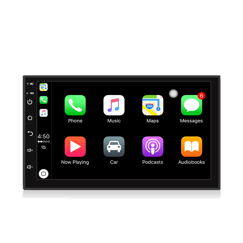 CarPlay function 7 inch 1+16G 2 Din GPS navigation car accessories build in android IOS car MP5 radio stereo DVD player
