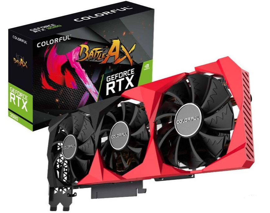 Видеокарта G-eForce RTX3080 10 Гб iGame rtx3080 1710 МГц 3*8 пин 750 бит GDDR6X 3090 Вт GPU rtx3090 24 ГБ