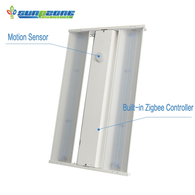 DLC ETL warehouse shop pendant light 65W 100W 200W 320W 180lm/w LED linear high bay light