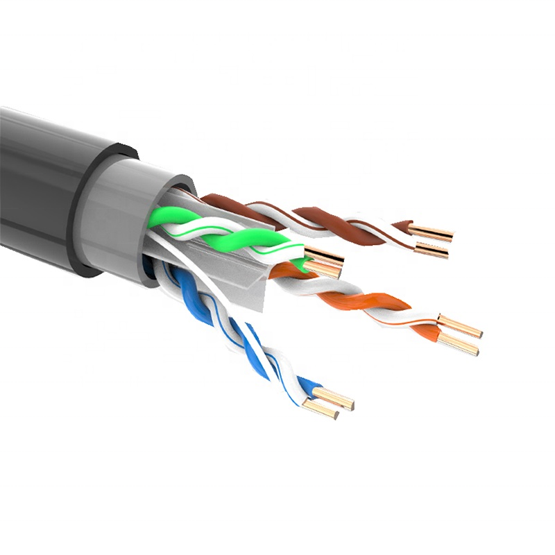 JIANYE UTP FTP cat6 cat 6 наружный кабель UTP cat6a сетевой cat6e кабель