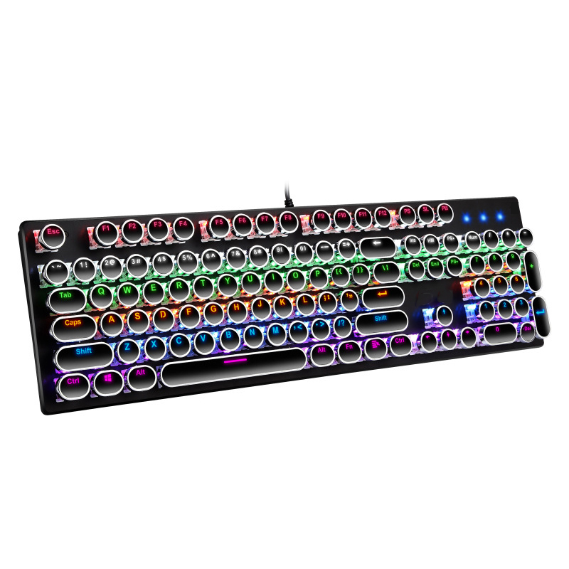 AIWO Private Lable Oem Full Size 6 Color 8 Mode Rgb Teclados Gaming Mechanical Keyboard And Mouse Combo