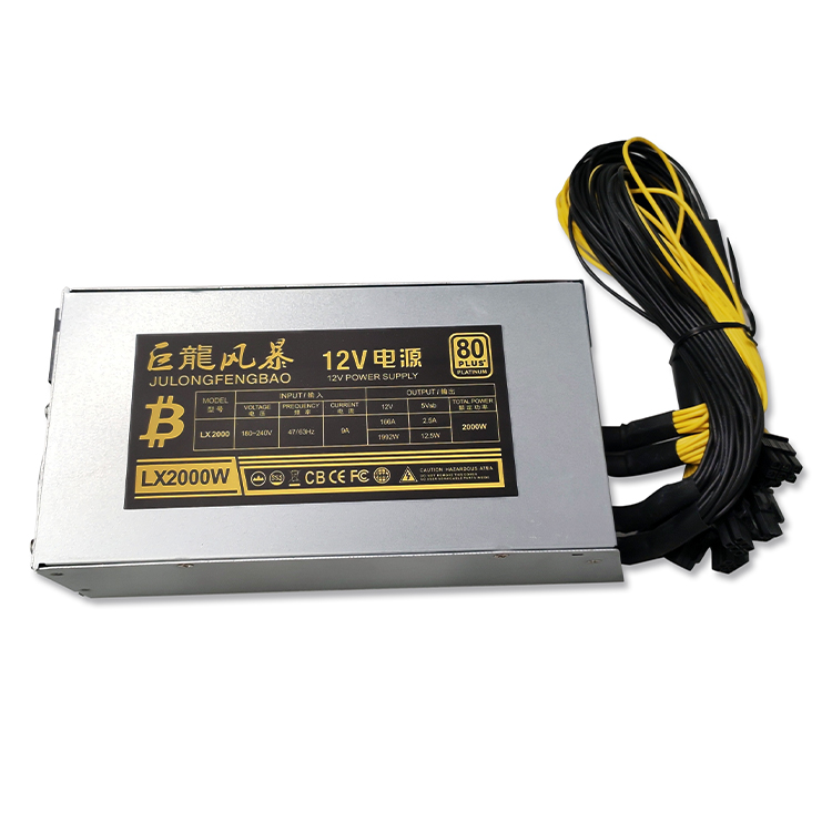 2000 Вт Pc источник питания для Биткоин Майнер 2000 Вт Psu эфириум 2000 Вт 12 в источник питания Биткоин 12 В Eth монета майнинга