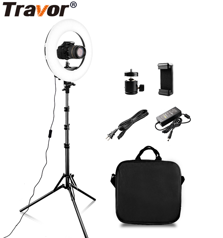 Travor RL-12A двухцветный youtube селфи studio 12 дюймов led видео кольцевой свет ringlight заполняющий свет ringlamp для tik tok