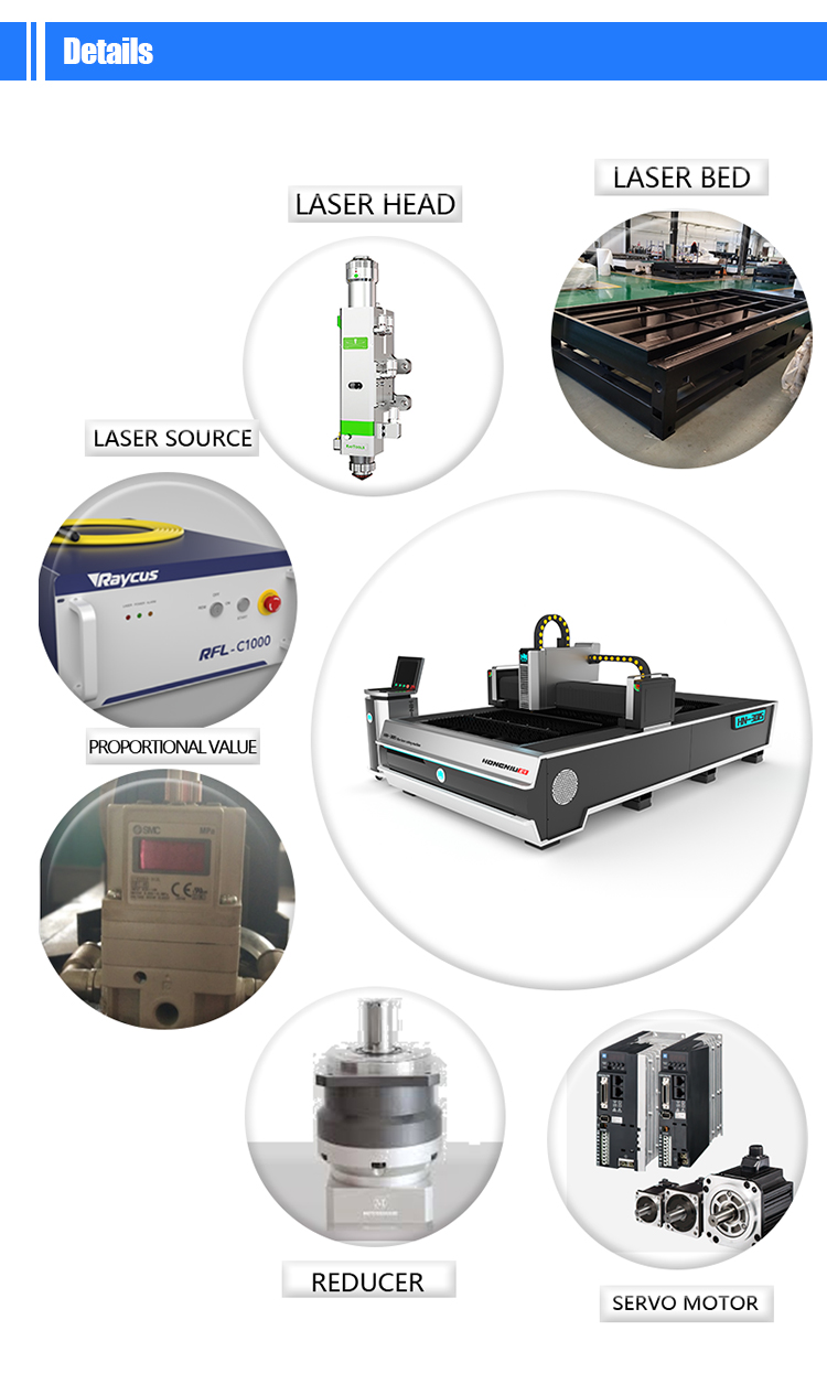 Metal Ss Cs Brass Aluminum Cutting 3015 1000w 1500w 2000w 3000w 4000w Fiber laser Cutting Machine