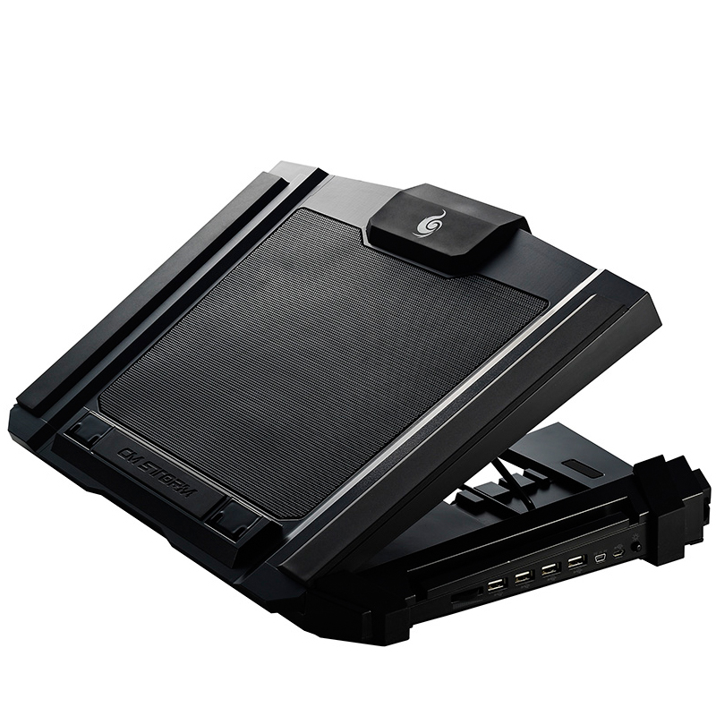 Cooler Master SF-17 Черный Вентилятор 180 мм 4 порта USB эргономичный 17-дюймовый регулируемый кронштейн Охлаждающая подставка для ноутбука