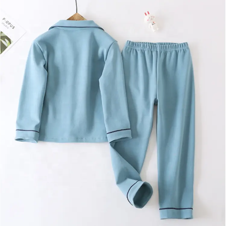Children's pajamas summer cotton thin section long-sleeved trousers air-conditioning suit