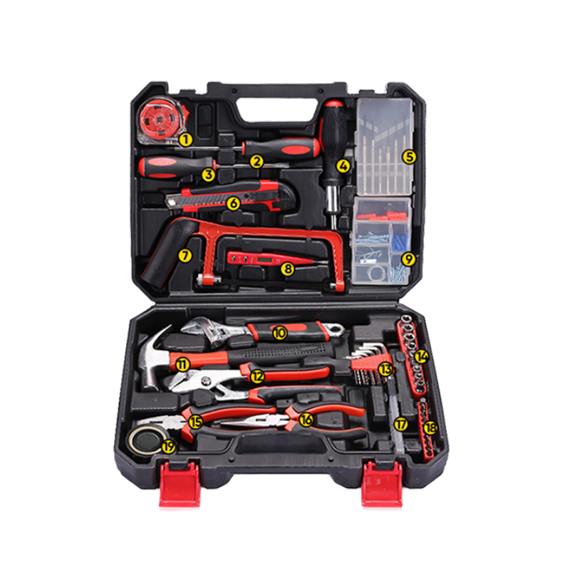Wholesale Hardware Toolbox Essentials 108PCS home repair manual Toolkit Household Tools Set