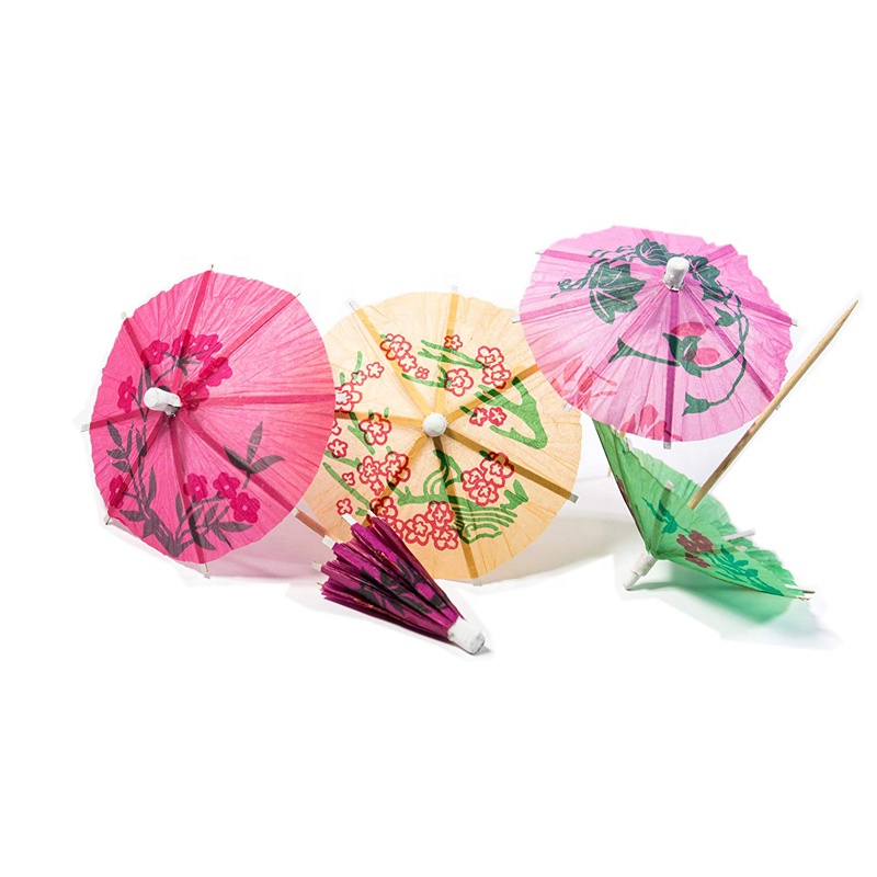 144 Pieces Umbrella Sticks Wedding Summer Party Food Drink Decorations Picks Sticks Cocktail Accessories