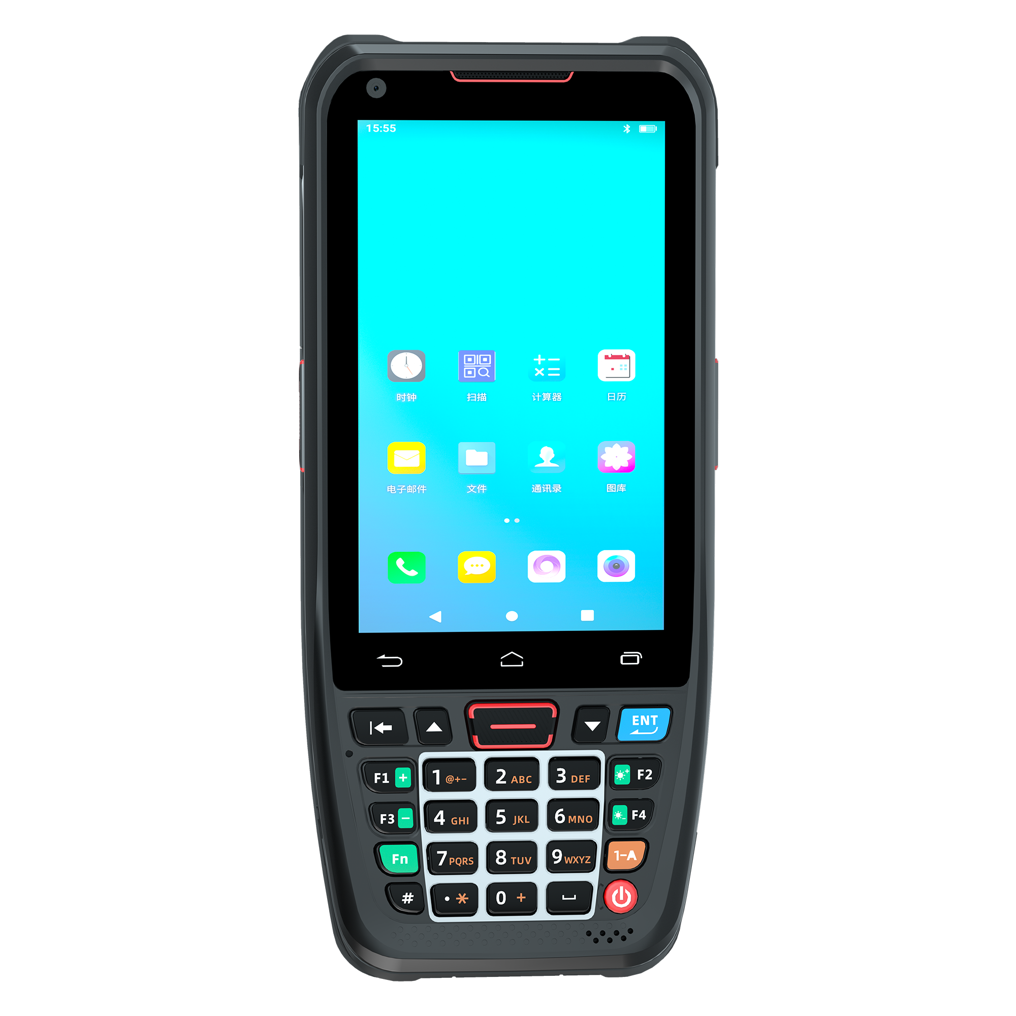Портативный терминал для передачи данных IP66 Android 10,0, беспроводной 2D сканер штрих-кода, КПК с клавиатурой