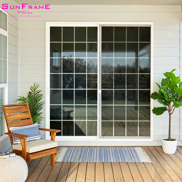buffet sideboard minimal magnet slide double sliding glass barn door interior exterior glass system