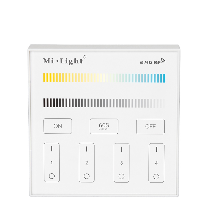 Ми свет miboxer 4 зоны led CCT Регулировка Смарт панели пульт дистанционного управления с поддержкой Wi-Fi управление для офиса