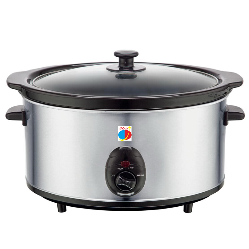 Цифровая медленная Варка Crockpot, 220 В, овальная, 5 л, 6 л, ручная электрическая промышленная медленная Варка для дома, отеля, коммерческая суповарка
