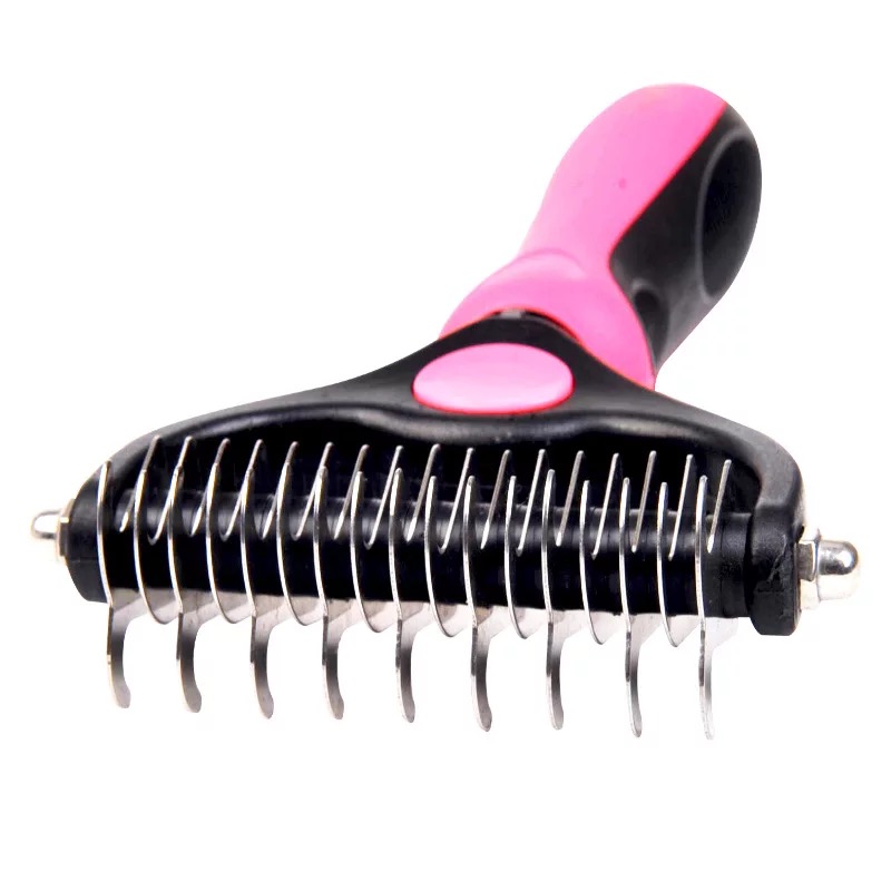 Drop Shipping Pet Grooming Tool Undercoat Rake Comb Dematting and Shedding Brush