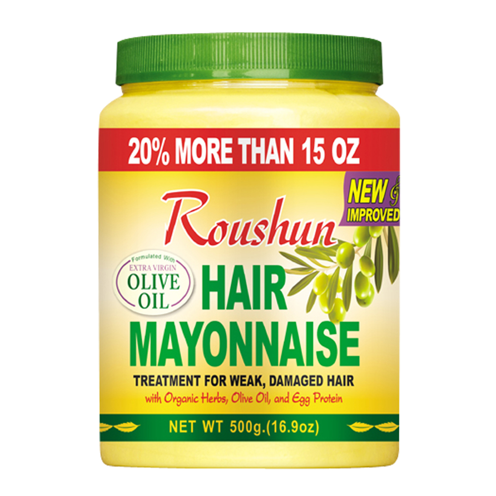 ROUSHUN Organic Hair Treatment with Olive Oil&Egg Protein, Repair Damaged Hair, Moisturizing Hair Conditioner