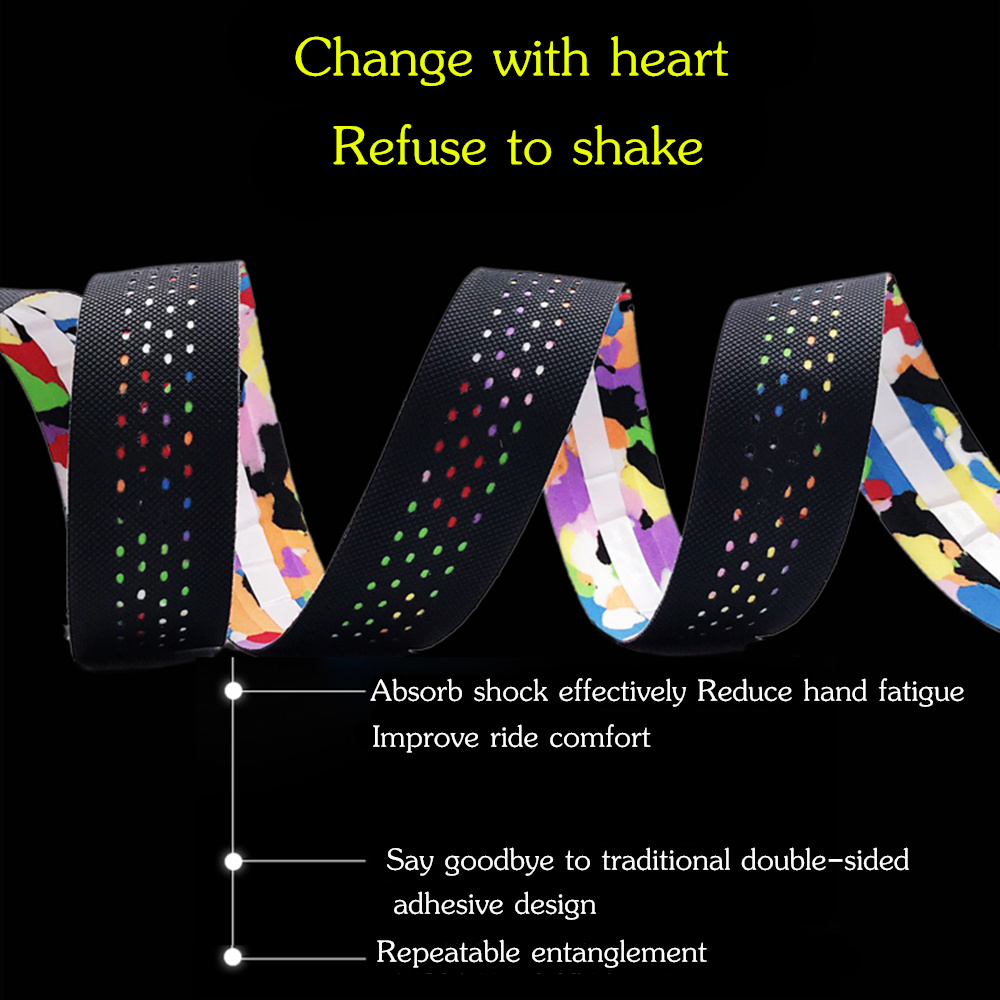 Road Bike Bicycle Handlebar Tape Belt Custom Cycling Handle Bar Tapes Bar Plug Anti-slip Straps Bike Accessories