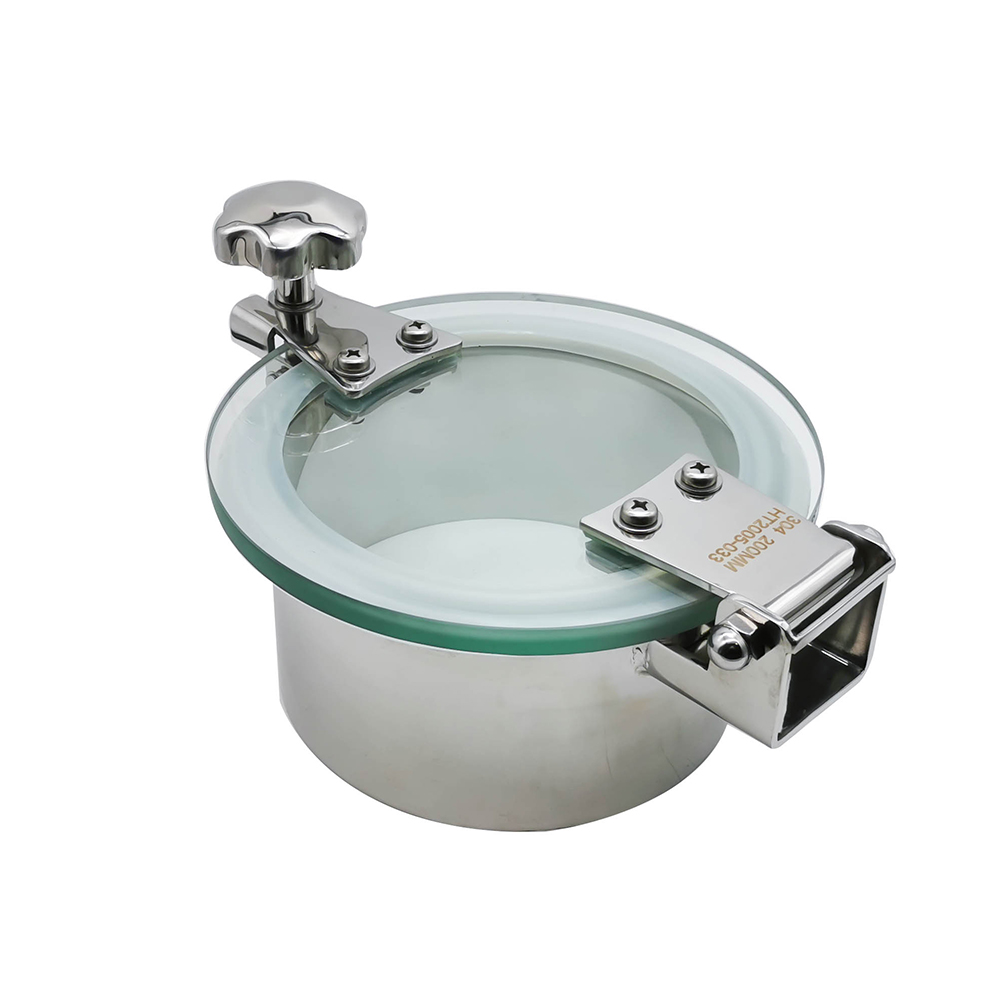200 mm SS304 Outward Round Hatch with Plessureless