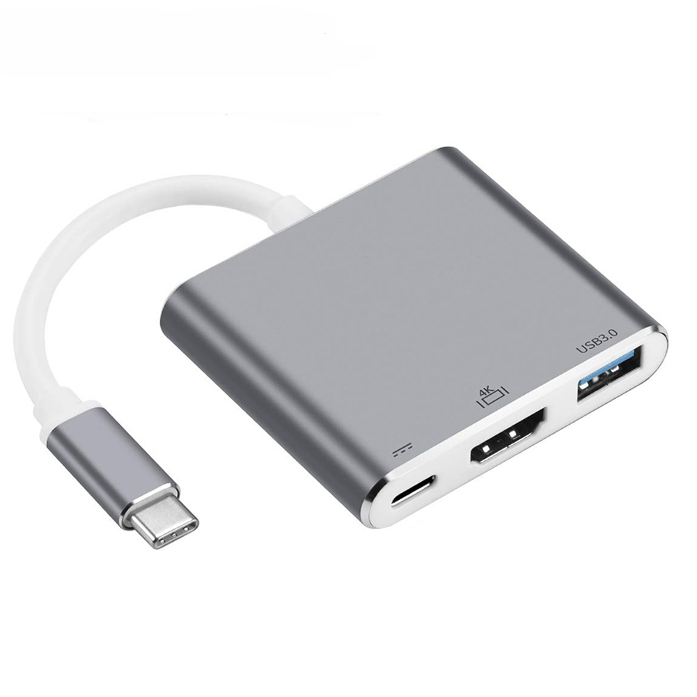 Usb C Type C Hub Usb 3.1 Naar HDTV 4K Adapter Converter Kabel Voor Macbook 4K USB-C Hd-mi Hub Adapter