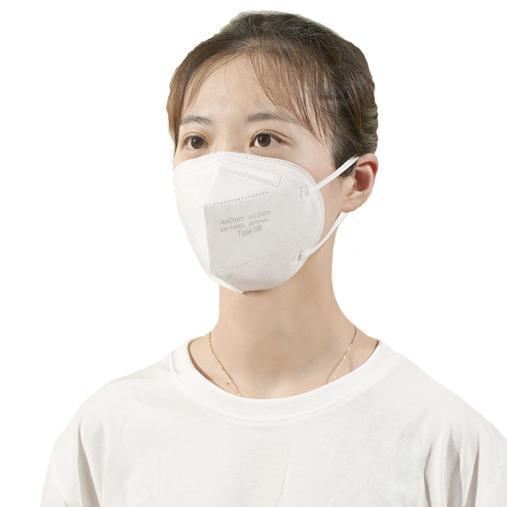Andum 4ply non medical grade ce sterile earloop wholesale ce respirator disposable package device face mask