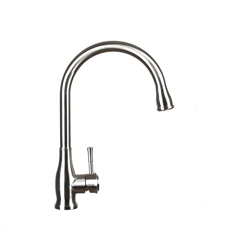 Factory Directly Supply OEM ODM Single Handle Single Hole Stainless Steel Kitchen Mixer Faucet