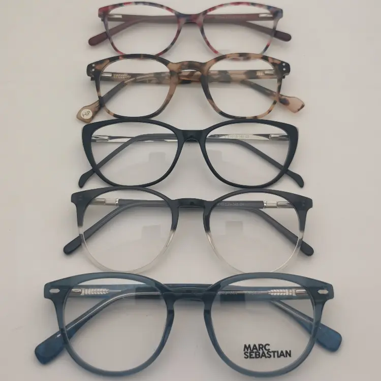 Clear Stock Acetate optical frame glasses cheap prices random Acetate eyeglasses frames