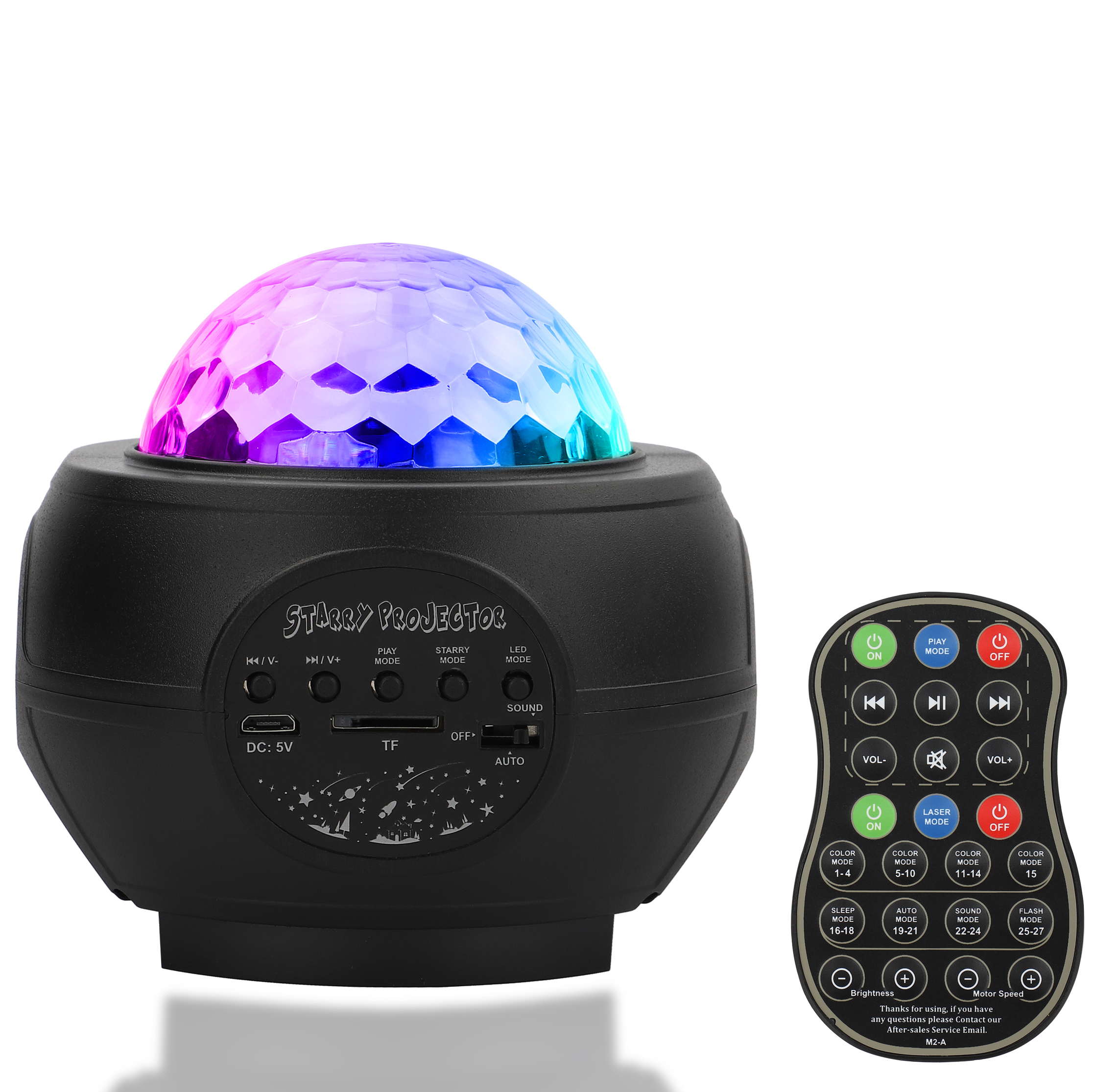 U'King 10 Вт RGBW LED водная пульсация эффект Bluetooth динамик RG Лазерный волшебный шар свет Звездный проектор