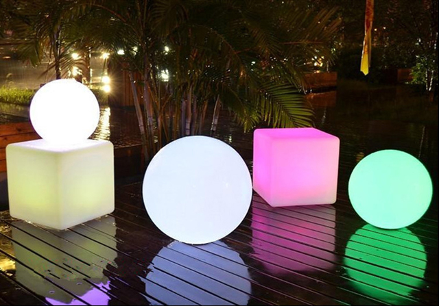 Подсветкой красочные перезаряжаемые rgb led cube свет стол 40 см бар стул