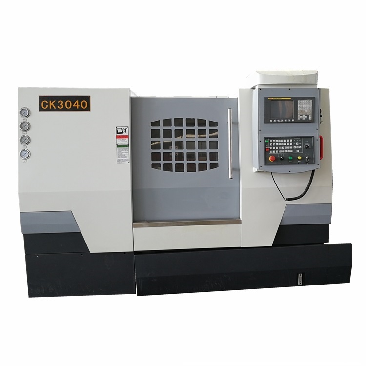 Низкая стоимость CK3040 инклинд кровать токарный станок с ЧПУ с fanuc управлением