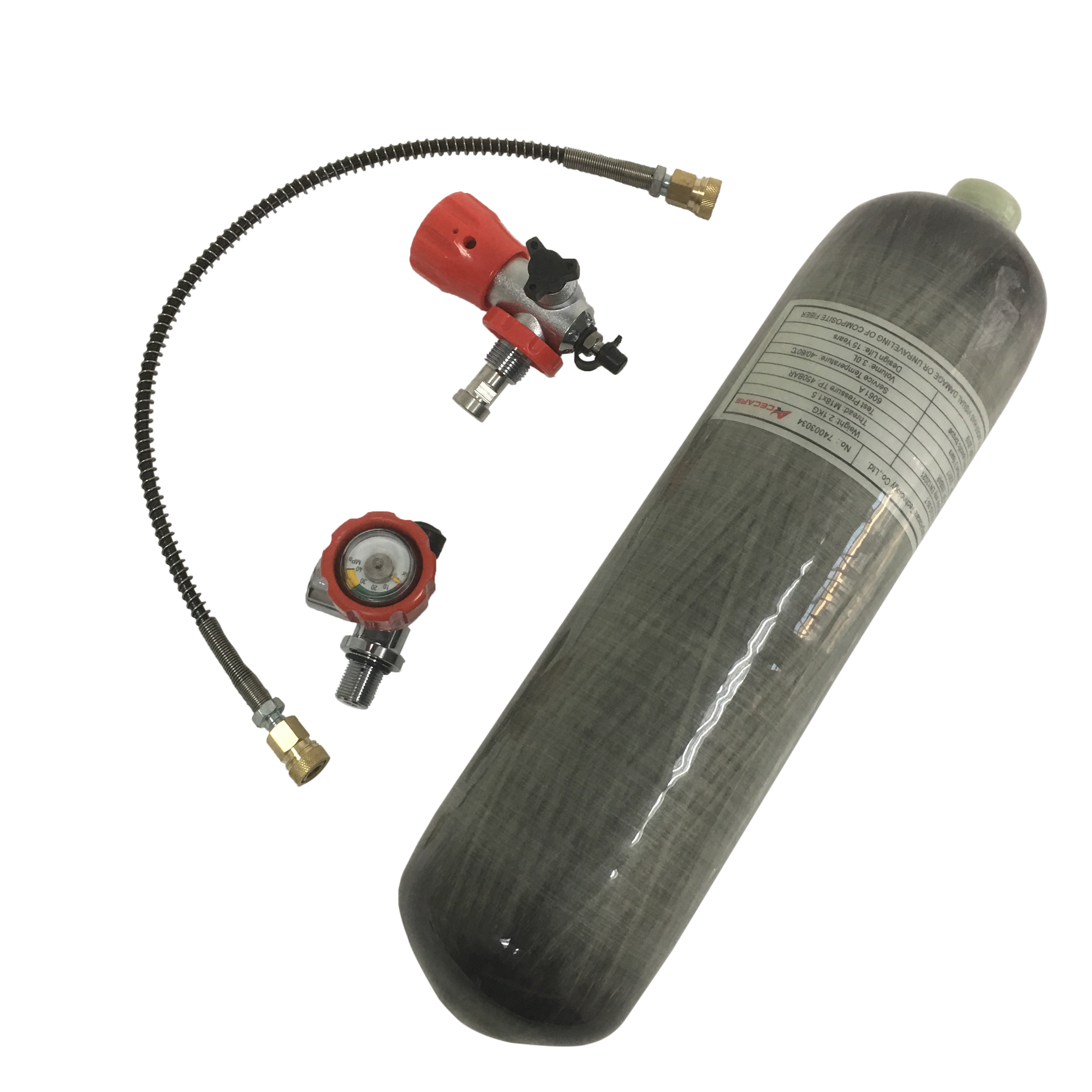 Пневматическая винтовка с баллоном 3л CE 4500psi для баллона пневматического пистолета Pcp с клапаном