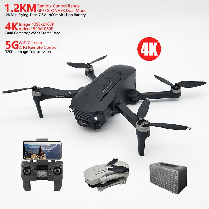 Дропшиппинг Дрон 1,3 км дальние расстояния 4K Camras бесщеточный UAV 5G WiFi телефон управления Дрон HD камера и GPS Дрон