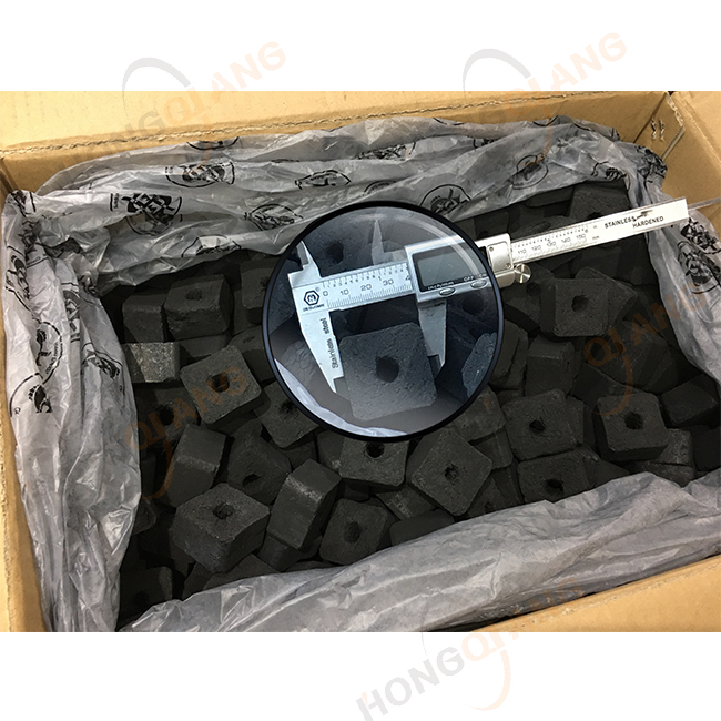 HQHC0025 Hongqiang экспортер угля для кальяна Квадратный Бамбуковый резной благовоний барбекю бездымный бакхор кальян уголь