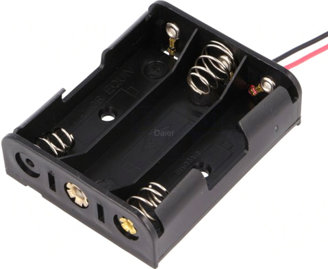 UM3 Red/Black Wire Leads 150mm AA Battery Box AAA3 1.5V Battery Case Holder
