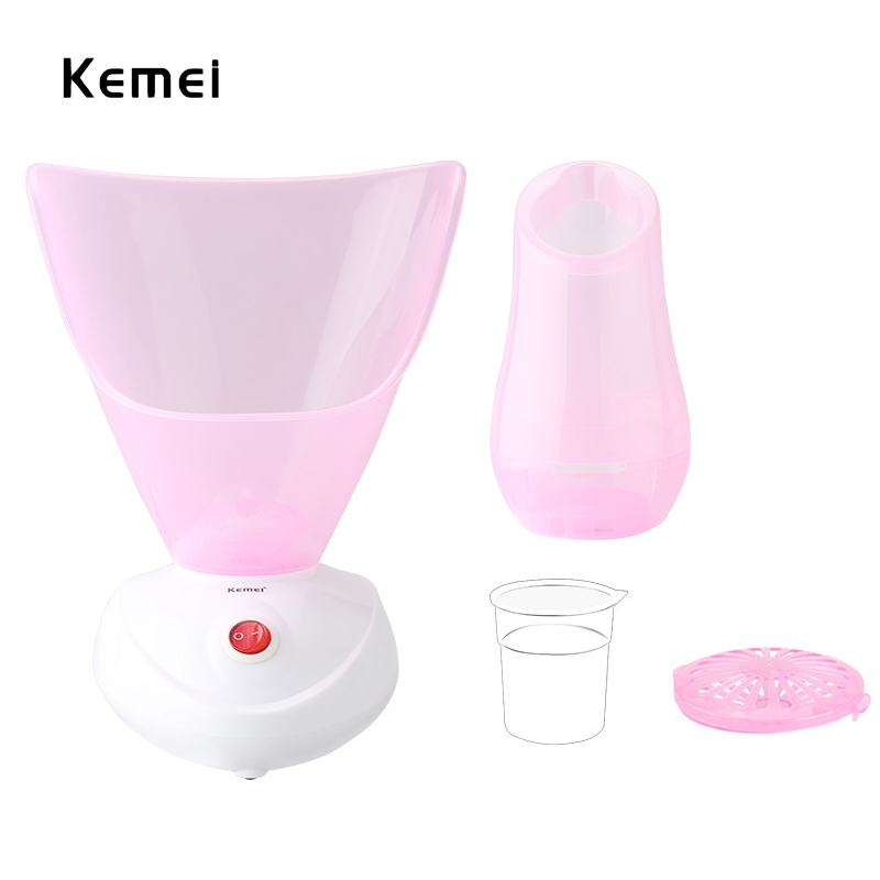 Kemei KM-6068 EU Plug Face Steaming Device Electric Facial Thermal Sprayer Skin Care Tool Moisturizing Beauty Face Steamer