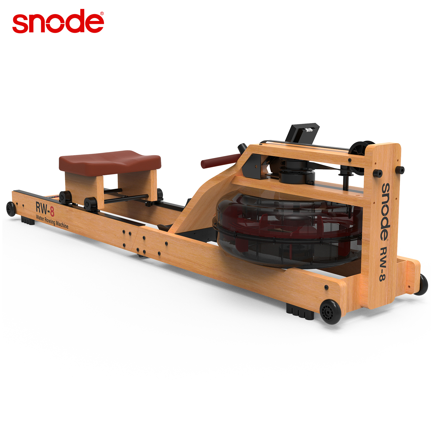 SNODE RW8 Новое поступление, гребной станок для помещений, дубовый водостойкий деревянный гребной станок с логотипом на заказ